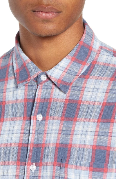 Shop Rails Wyatt Regular Fit Woven Shirt In Berry/blue/sky