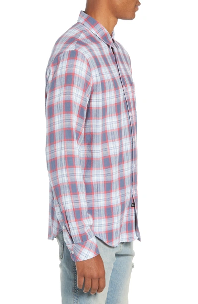 Shop Rails Wyatt Regular Fit Woven Shirt In Berry/blue/sky