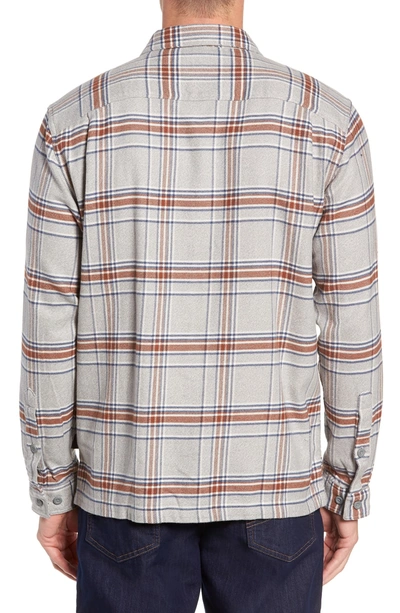 Shop Patagonia 'fjord' Regular Fit Organic Cotton Flannel Shirt In Activist Feather Grey