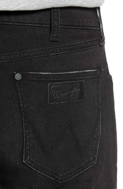 Shop Wrangler Greensboro Straight Leg Jeans In Black