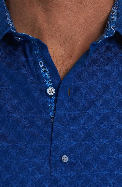 Shop Robert Graham Diamante Classic Fit Print Shirt In Cobalt