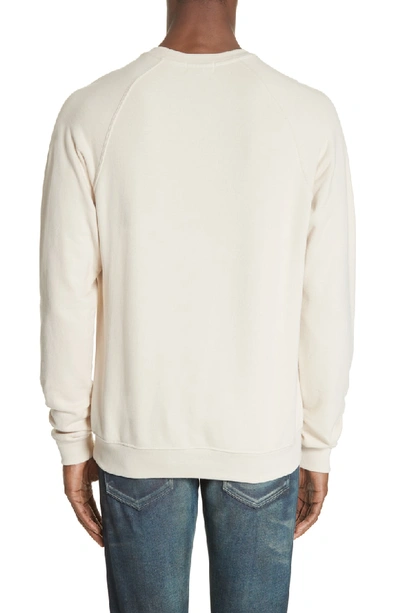Shop John Elliott Raglan Crewneck Sweatshirt In Pearl