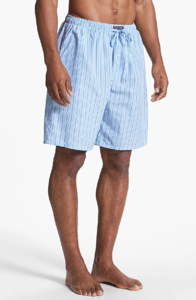 Shop Polo Ralph Lauren Cotton Pajama Shorts In Bari Stripe