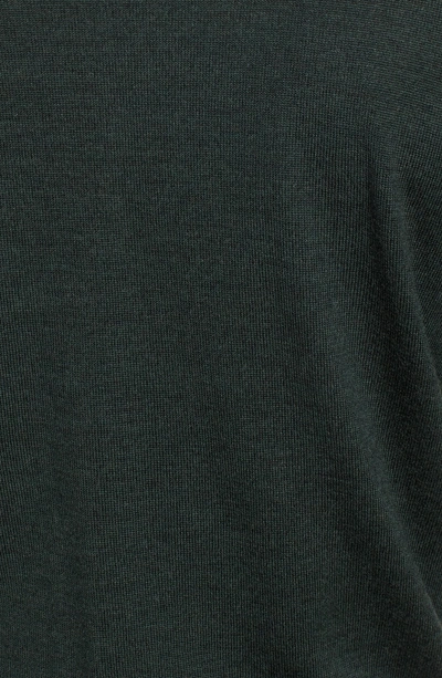 Shop Peter Millar Crown Soft Wool Blend Quarter Zip Sweater In Woodland