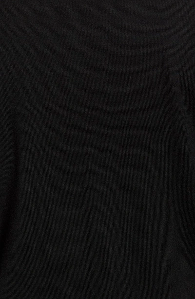Shop Peter Millar Crown Soft Wool Blend Quarter Zip Sweater In Black