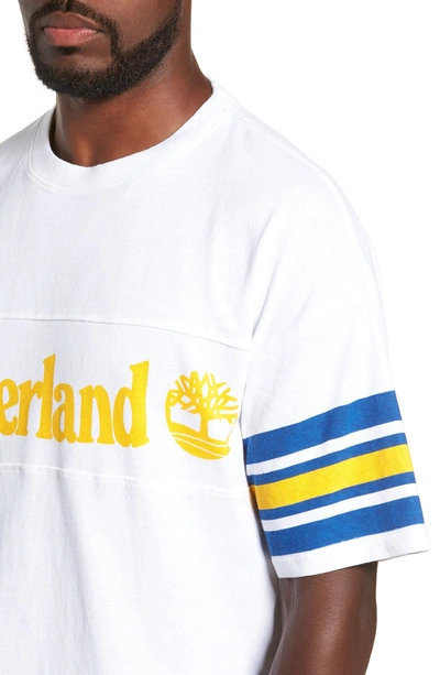 Shop Timberland Oversize '90s Logo T-shirt In White