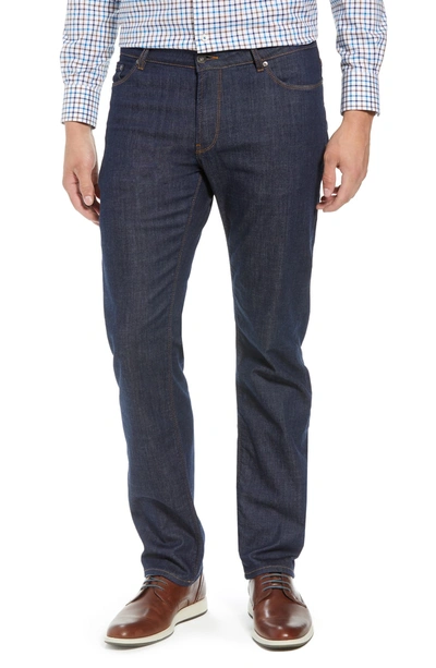 Shop Peter Millar Straight Leg Jeans In Blue