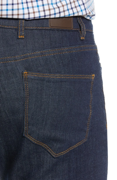 Shop Peter Millar Straight Leg Jeans In Blue