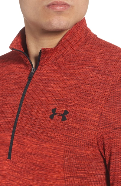 Shop Under Armour Siphon Regular Fit Half-zip Pullover In Red