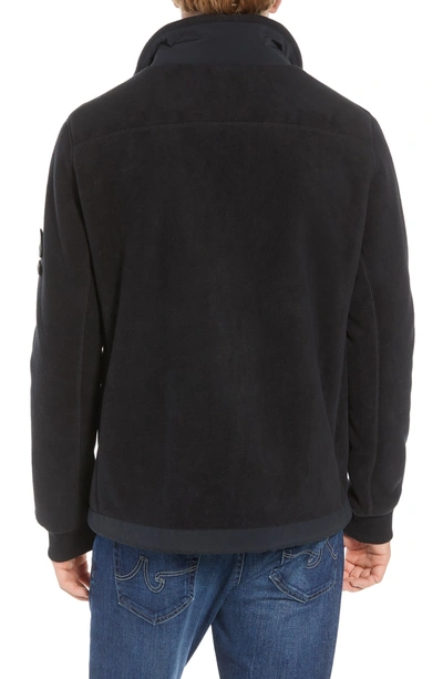 Shop Penfield Schoening Zip Fleece Jacket In Black