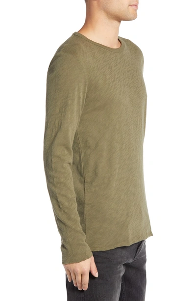 Shop Atm Anthony Thomas Melillo Destroyed Long Sleeve T-shirt In Fatigue