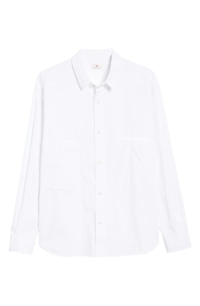 Shop Ag Shiro Oversize Pockets Regular Fit Sport Shirt In True White