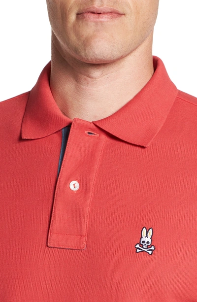 Shop Psycho Bunny St. Croix Pique Polo In Cassis