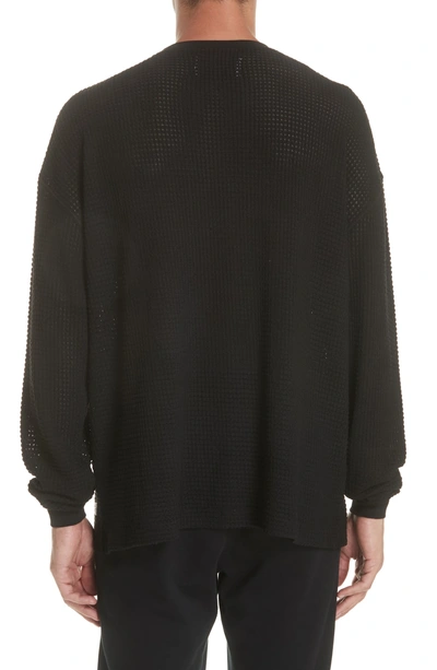 Shop Stampd Antora Long Sleeve Thermal T-shirt In Black