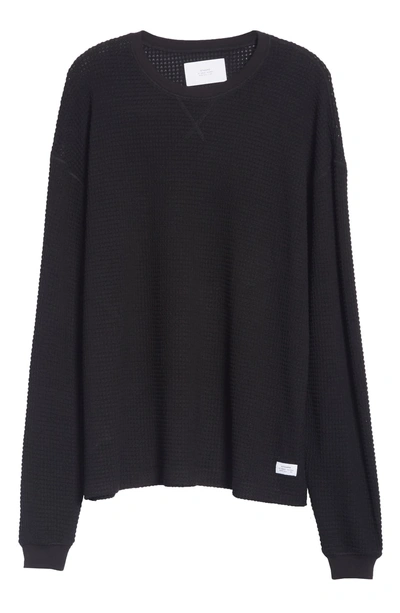 Shop Stampd Antora Long Sleeve Thermal T-shirt In Black