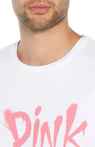 Shop Elevenparis Pink Panther Graphic Long Sleeve T-shirt In White