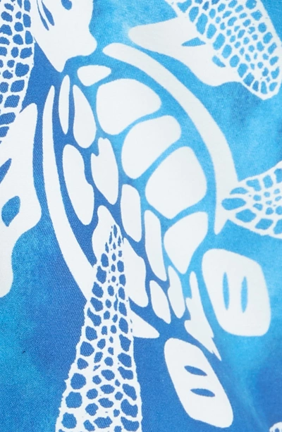 Shop Vilebrequin Starfish & Turtles Swim Trunks In Neptune