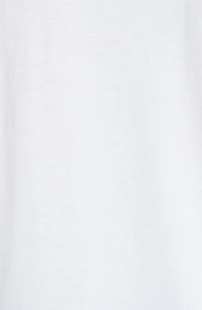Shop Stone Island Logo Patch Long Sleeve Cotton Tee In White