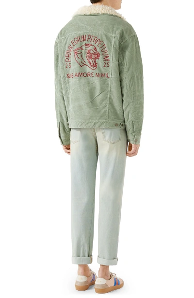 Shop Gucci Bleach Washed Jeans In Light Blue