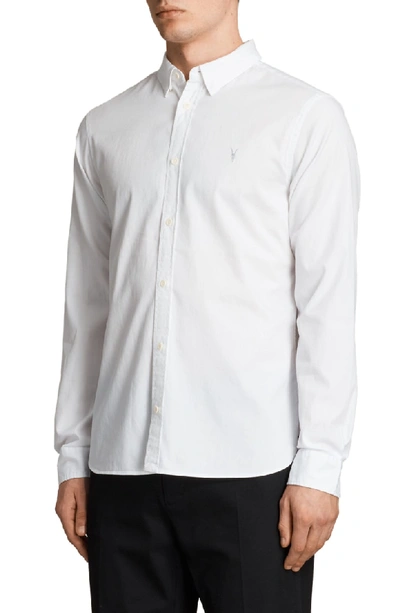 Shop Allsaints Redondo Slim Fit Shirt In White