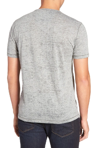 Shop John Varvatos Burnout Slim Fit T-shirt In Lt. Grey Heather