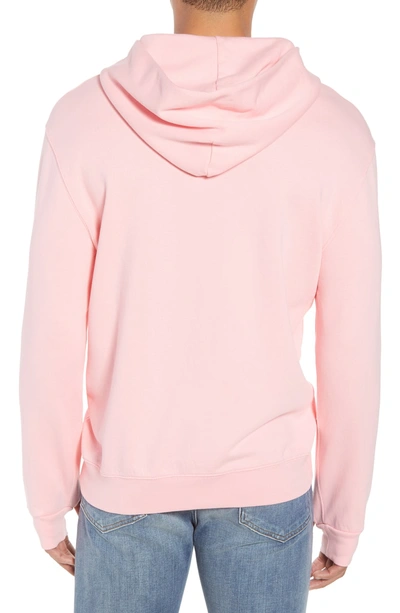 Shop Frame Pyramid Classic Fit Hoodie In Candy Pink