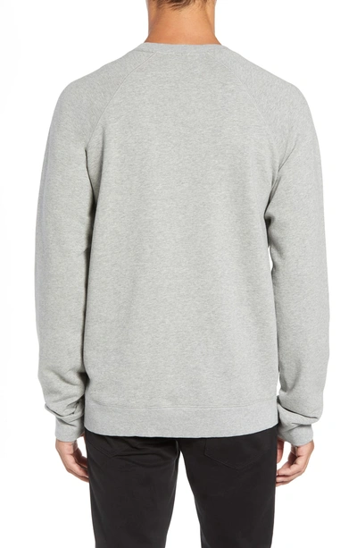 Shop Hope Aim French Terry Raglan Sweatshirt In Grey Melange