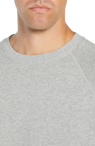 Shop Hope Aim French Terry Raglan Sweatshirt In Grey Melange