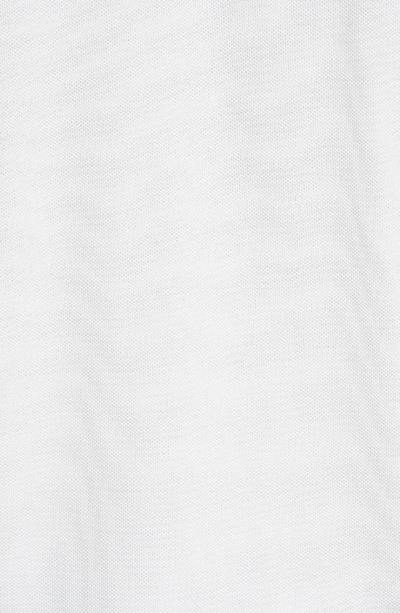 Shop Burberry Densford Pique Polo In White