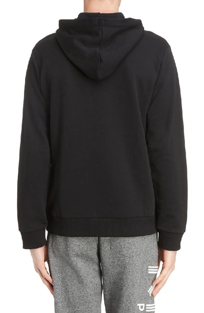 Shop Kenzo Embroidered Hoodie In Black