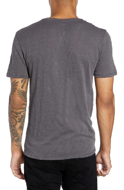Shop Atm Anthony Thomas Melillo Slub V-neck T-shirt In Charcoal