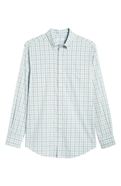 Shop Southern Tide Rivercourse Regular Fit Plaid Sport Shirt In Colony Blue