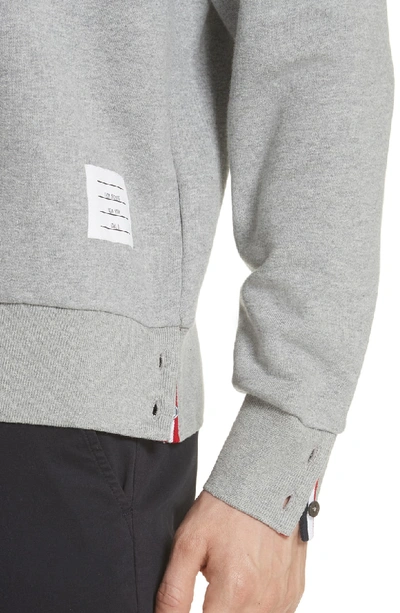 Shop Thom Browne Crewneck Sweatshirt In Light Grey