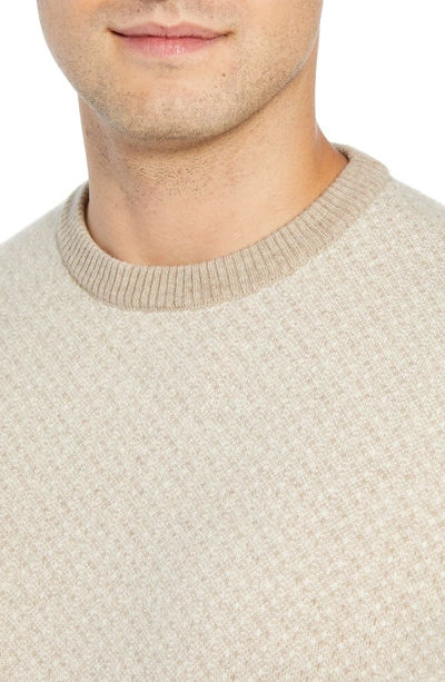 Shop Luciano Barbera Crewneck Cashmere Sweater In Beige