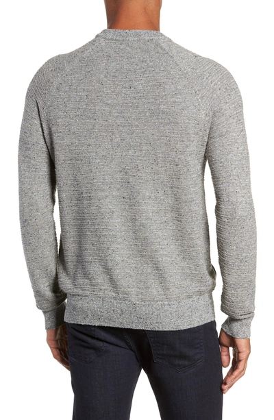 Shop Billy Reid Speckle Stripe Sweater In Grey Mix