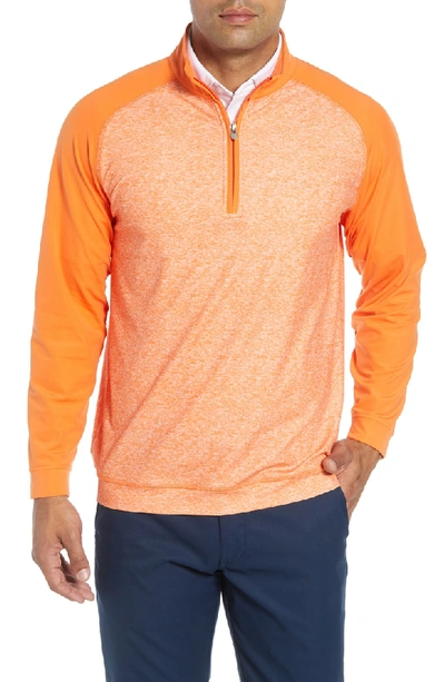 Shop Bobby Jones Rule 18 Tech Raglan Pullover In Orange