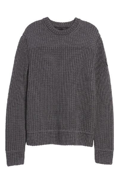 Shop Canada Goose Galloway Regular Fit Merino Wool Sweater In Iron Grey