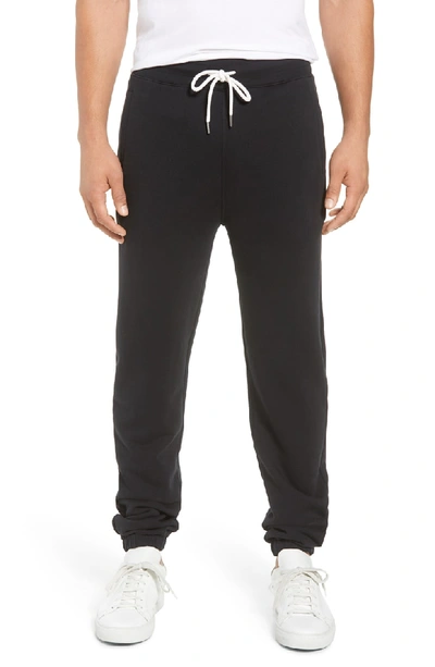 Shop Frame Cotton Regular Fit Sweatpants In Noir