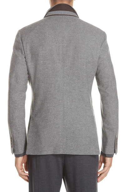 Shop Ermenegildo Zegna Trim Fit Wool & Cashmere Sport Coat In Grey