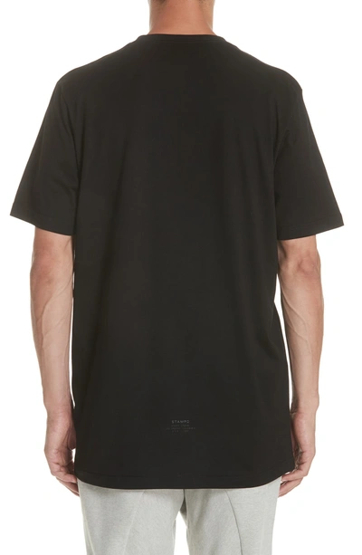 Shop Stampd Core Scallop T-shirt In Black