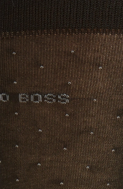 Shop Hugo Boss George Dot Dress Socks In Black