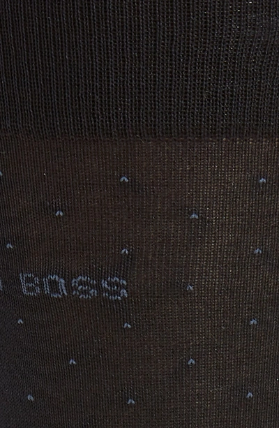 Shop Hugo Boss George Dot Dress Socks In Blue