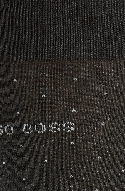 Shop Hugo Boss George Dot Dress Socks In Grey