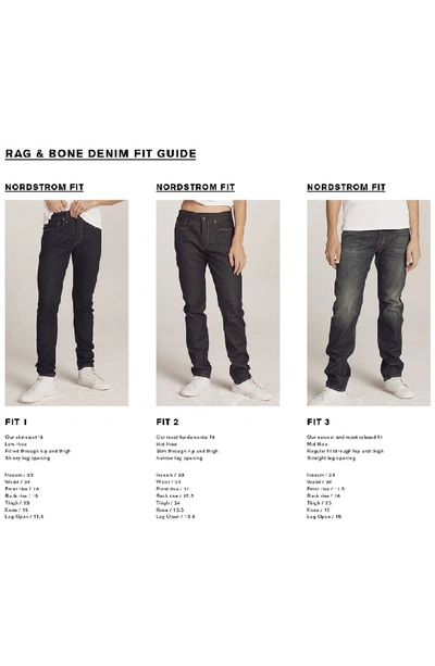 Shop Rag & Bone Fit 3 Slim Straight Leg Jeans In Black
