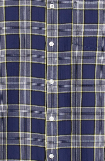 Shop Hope Roy Plaid Sport Shirt In Blue Check