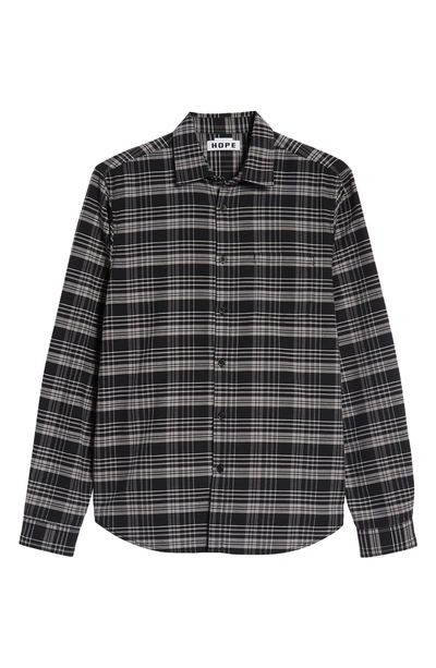 Shop Hope Roy Plaid Sport Shirt In Black Check