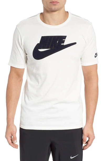 Shop Nike Innovation Logo T-shirt In Sail/obsidn