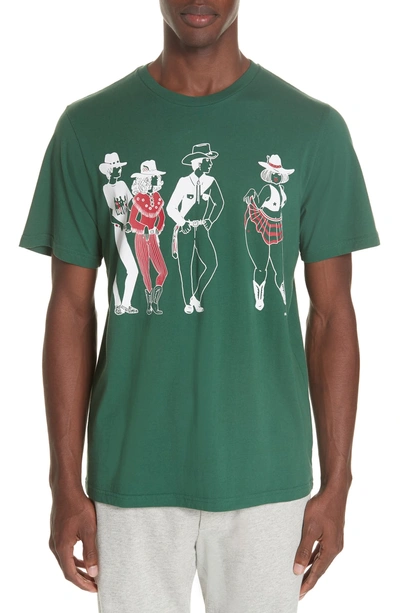 Shop Ovadia & Sons Rodeo Graphic T-shirt In Green