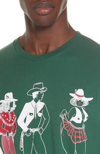 Shop Ovadia & Sons Rodeo Graphic T-shirt In Green