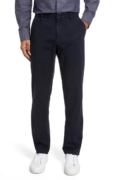 Shop Zachary Prell Aster Straight Leg Pants In Navy